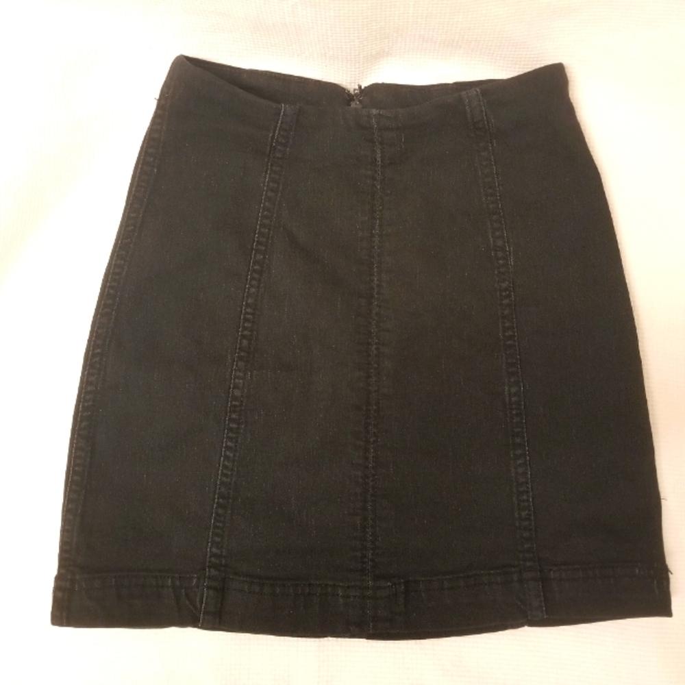 Free People Denim Jean Mini Pencil Skirts